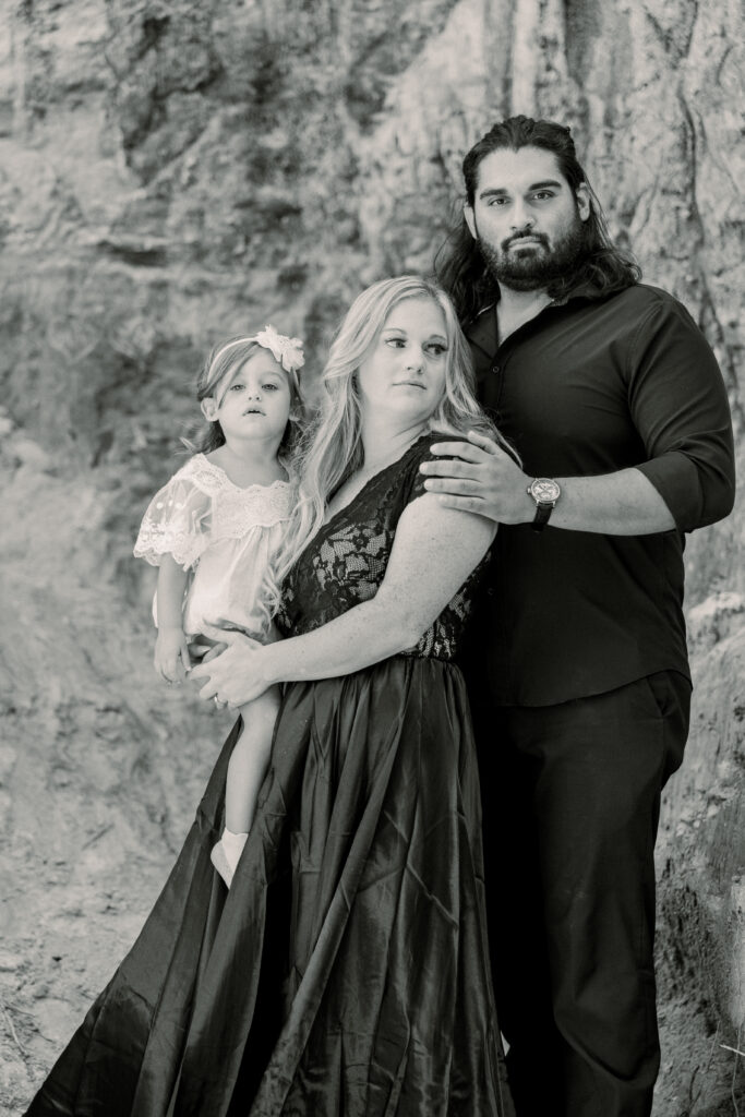 Family photos at Providence Canyon